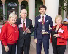 1.IF Board Vice Chair Deborah Montilla, Ambassadors of the Year Don Kress and Richard Denapoli from Coral Gables Trust, Peggy Sapp
