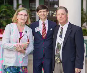 3.Honorees Holloway Family Foundation Pam and John Admire, IF Board Secretary & Treasurer Richard DeNapoli in the middle