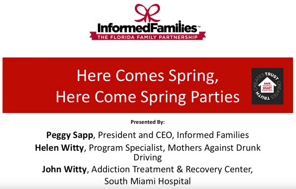 April 29 Webinar - Here Comes Spring, Here Come Spring Parties