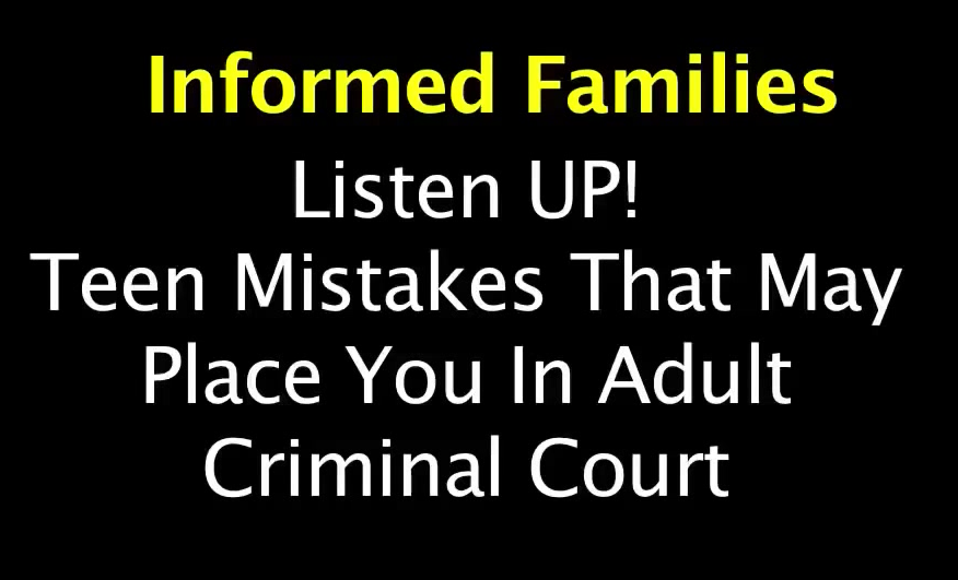 Listen UP: Teen Mistakes & Their Unexpected, Permanent Consequences