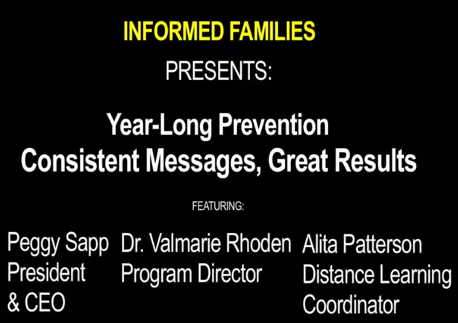 Year-Long Prevention: Consistent Messages, Great Results