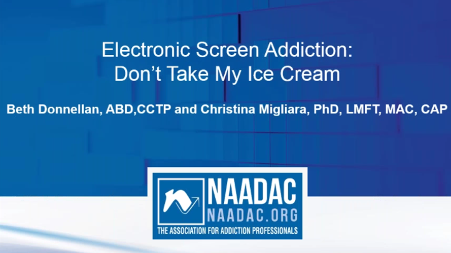 Electronic Screen Addiction: Don't Take My Ice Cream
